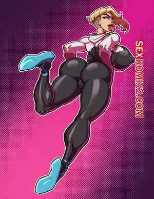 Паук Гвен. Через Шэггингверс. Spider Gwen across the Shaggingverse. Fontez