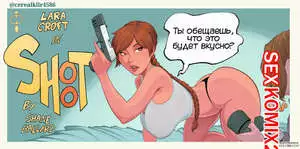 Лара Крофт. В фильме Стрелять. Lara Croft in Shoot