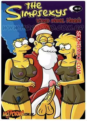 Симпсексы. Часть 13. Дед санта герой. Os Simpsexys. HQPorno